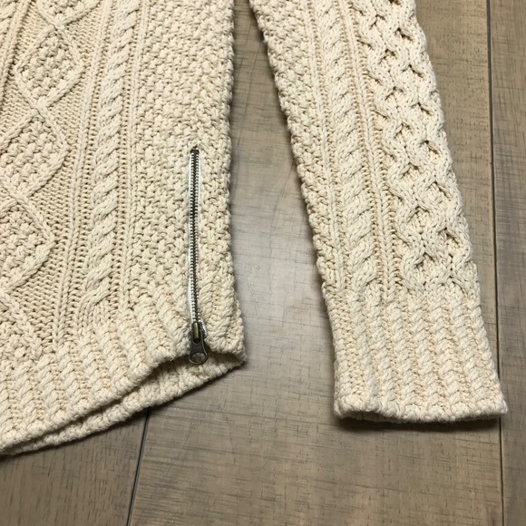 L.L. Bean Fisherman Sweater Tunic Womens Size XS Beige Signature Cotton Pullover - Picture 8 of 12